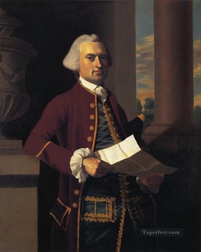  Don Arte - Woodbury Langdon colonial Nueva Inglaterra Retrato John Singleton Copley